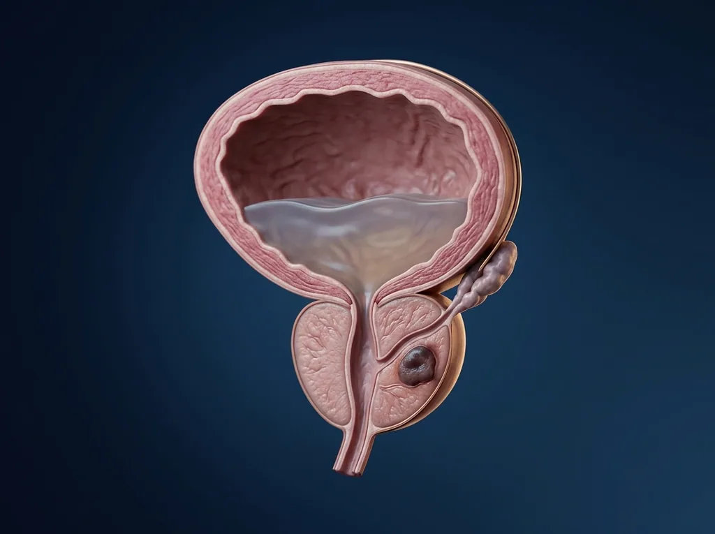Ilustração anatômica — Câncer de Próstata