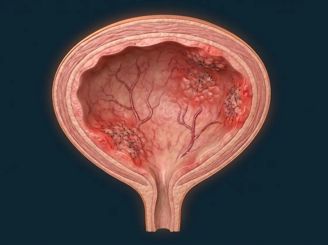 Ilustração anatômica — Infecções do Trato Urinário (ITUs)