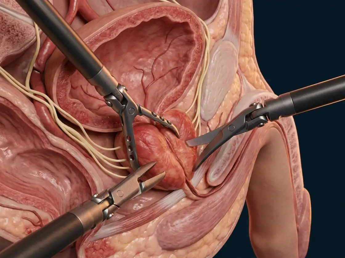 Ilustração — Prostatectomia Radical Robótica