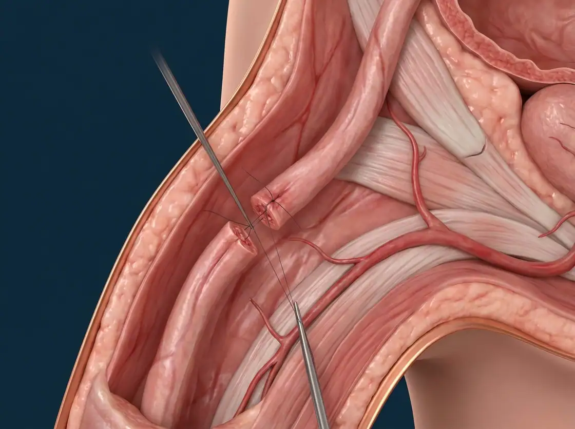 Ilustração — Reversão de Vasectomia (Vasovasostomia)